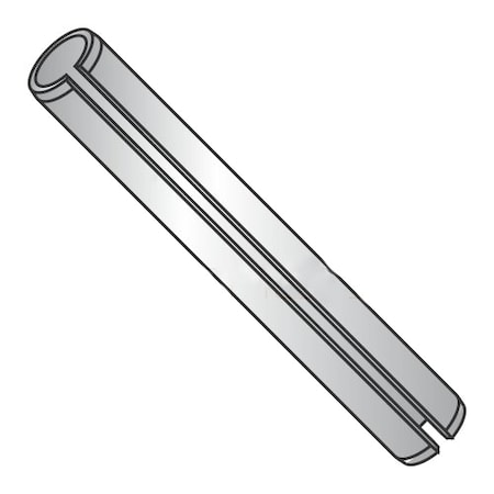 Newport Fasteners Slotted Spring Pin, 1/2 in Outside Dia, 2-1/4 in L, Stainless Steel, 100 PK 576984